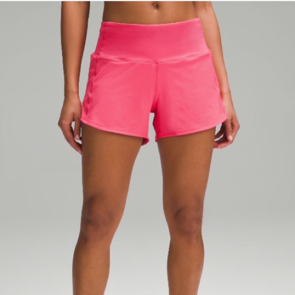 Lululemon Speed Up High Rise lined 4” Shorts